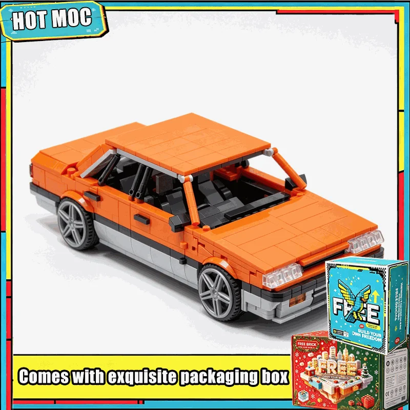 1325 Parts Retro Classic Sedan Racing Car Model Building Blocks Set DIY Creative Assembly Vehicle Puzzle Educational Toy Gifts