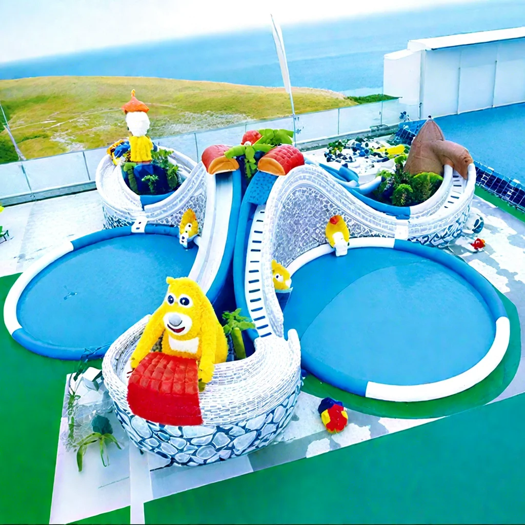 Large Inflatable Water Slide Water Play Equipment Park Inflatable Giant Water Park