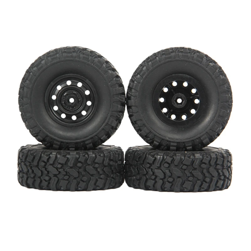 4Pcs 65mm Tire Tyres Wheel for MN D90 D99S MN-90 MN91 MN98 MN99S WPL C14 C24 C24-1 C34 B14 B24 B36 RC Car Upgrade Parts