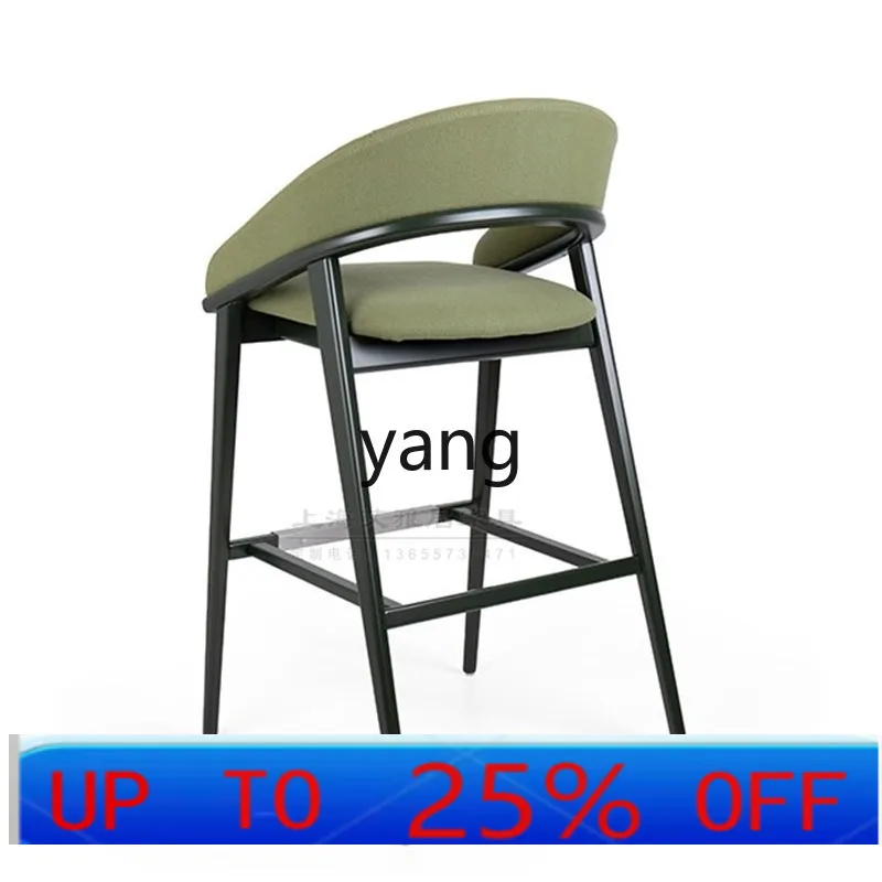 

Lmm designer solid wood bar chair restaurant front desk hotel clubhouse