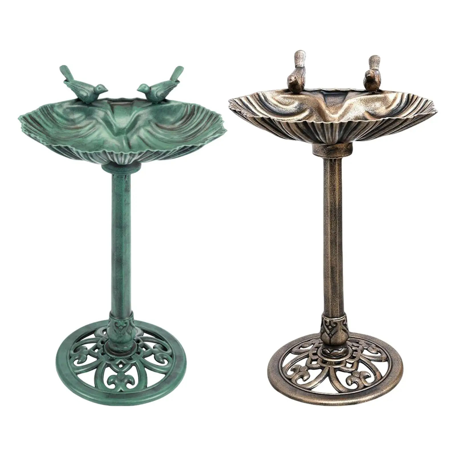 Outdoor Garden Bird Bath Gifts Pedestal Birdbath 31.5