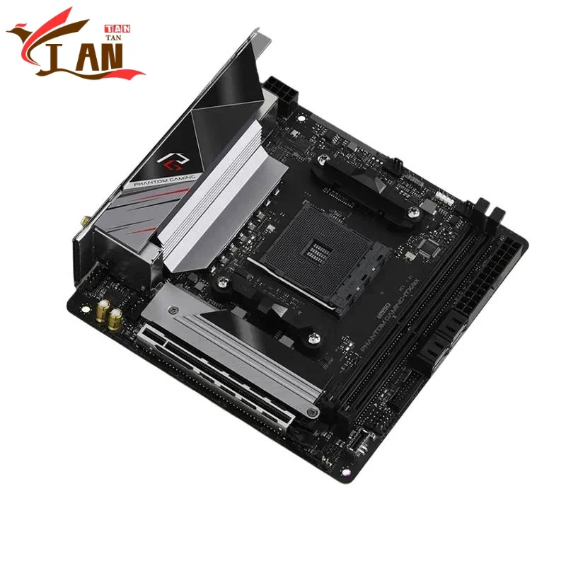 For ASROCK B550 PHANTOM GAMING-ITX/AX Motherboard 64GB M.2 Socket AM4 DDR4 ATX B550 Mainboard 100% Tested Fully Work TAN