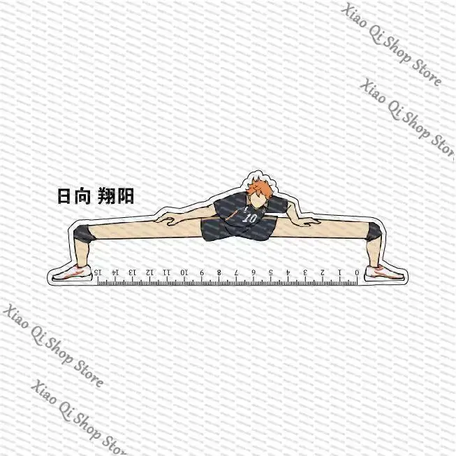 هايكيو!! الزملاء الشخصيات الشعبية، وما إلى ذلك الطبول، مسطرة مضحكة طويلة الأرجل من الأكريليك لوازم مكتبية للطلاب جودة عالية