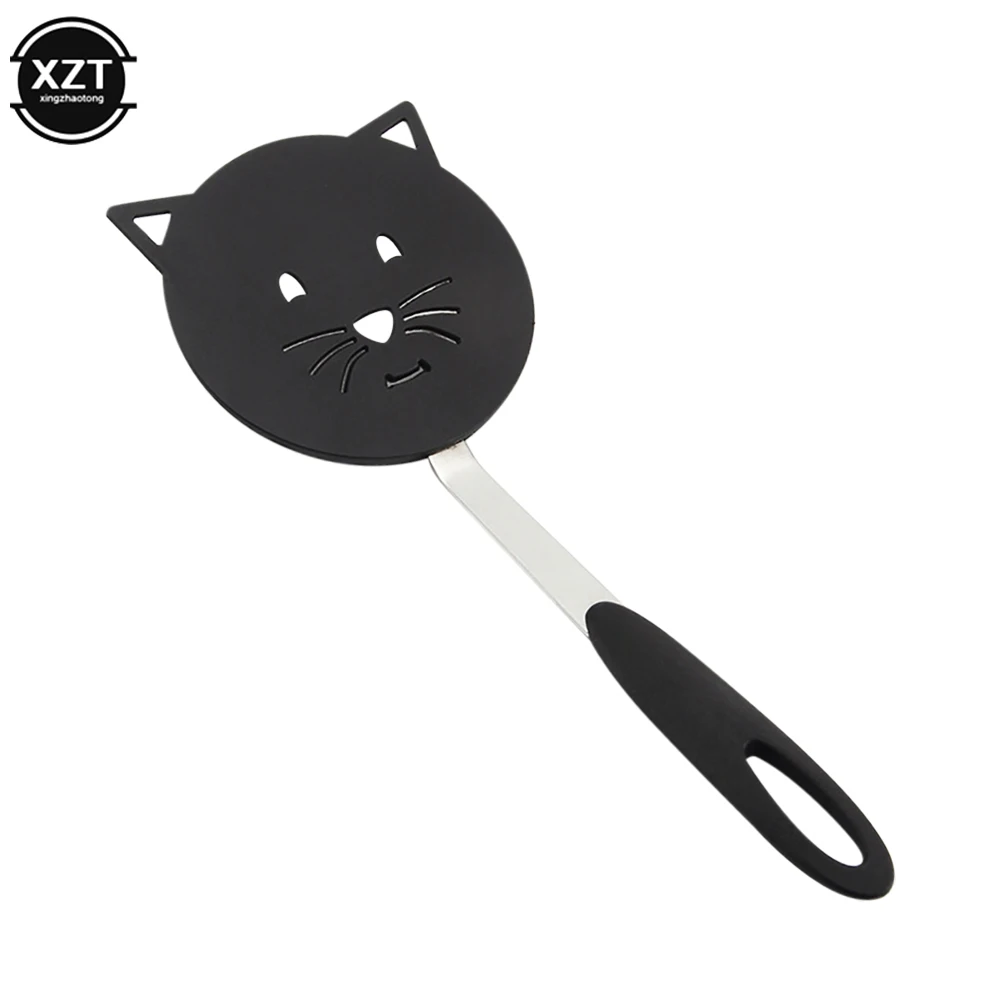 Cartoon Nylon Cat Frying Spatula Non Stick Omelette Shovel Fried Fish Turner Pancake Flipper Cooking Tools Kitchen Gadget Set