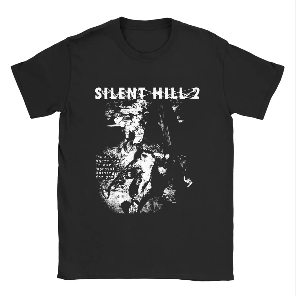 Silent Hill 2 3 Videogioco Nero Retro Gaming T-shirt Tee Uomo Donna Vacanza Casual Manica corta Tee Top T-shirt allentata Estate