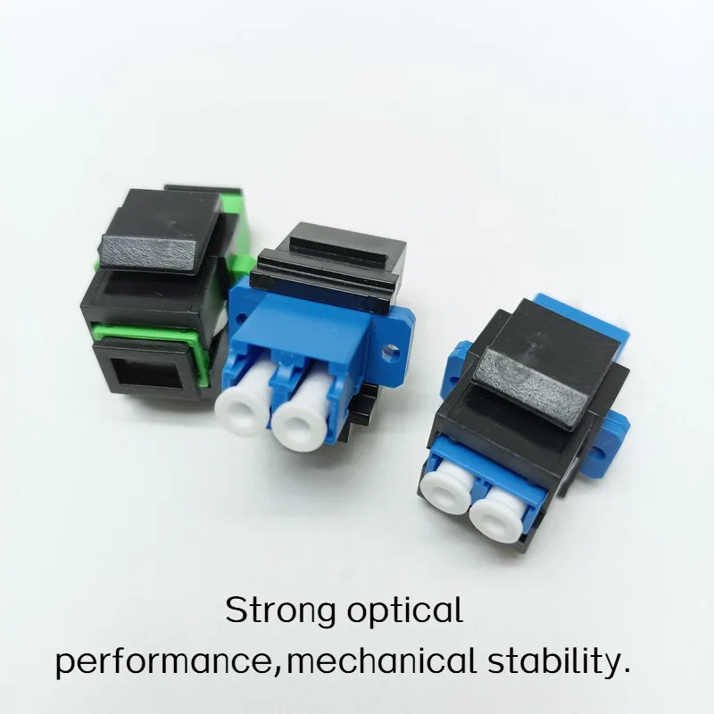 Serat optik LC Duplex SC APC Simplex Keystone Adapter Modular Coupler SM optik adaptor Jack serat Keystone Jack Snap Fitting