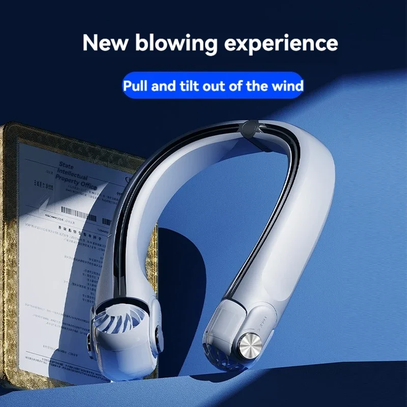 

Трехскоростной регулируемый угол обдува, перезаряжаемый портативный турбовентилятор с креплением на шею, перезаряжаемый вентилятор на шею, портативный USB-вентилятор