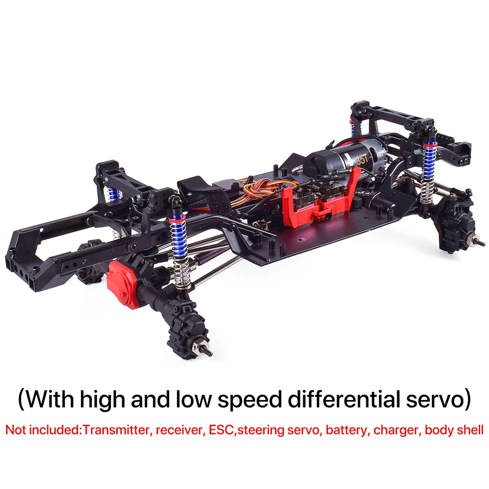 AUSTARHOBBY RC 313mm 2-Speed Transmission Chassis Frame with Differential Portal Axle for Traxxas TRX-4 1/10 RC Car DIY Parts