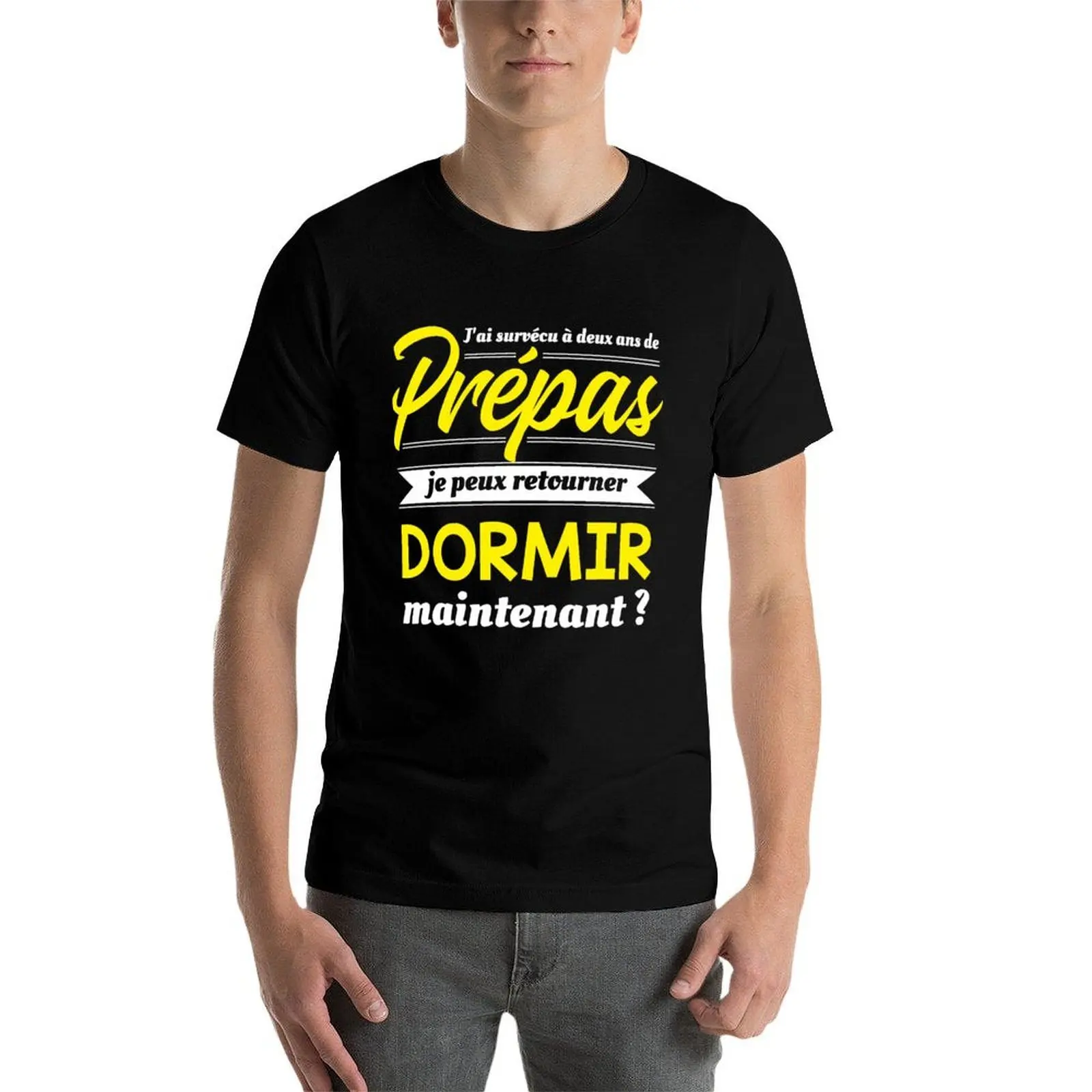 ¿I survécu a dos años de prepas, puedo retourner dormir ahora? Camiseta Cadeau dr?le et cool pour les élèves de clases