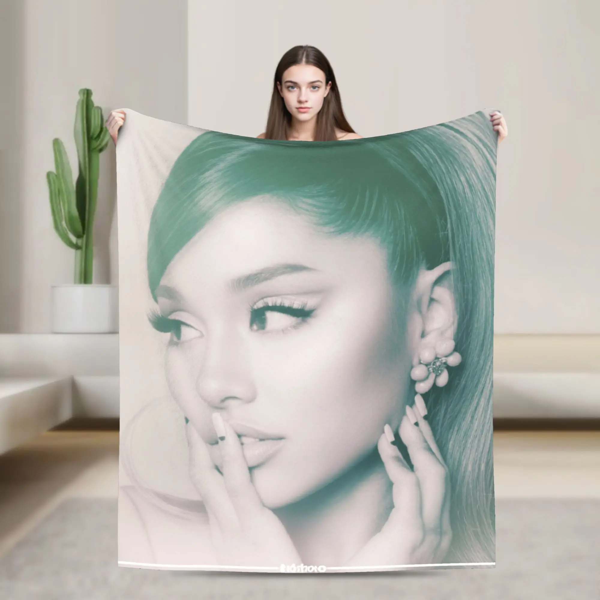 Ariana Grande Positions Album Vintage Flannel Blanket Winter Soft Warm Bedding Throws for Child Fashion Bedspread Sofa Bed Cover