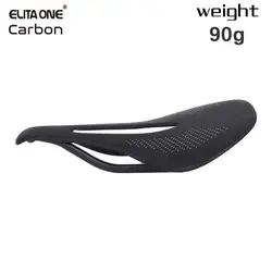 elitaone Bicycle Saddle Carbon MTB/Road Bike Super Light 90g Saddle 240x143mm UD Bare Carbon Finish