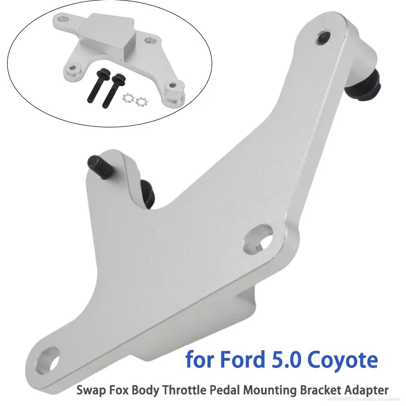 Adaptador de soporte de montaje para pedal de acelerador Fox Body, compatible con Ford Mustang y Ford Fox Body de los años 79-04, Fairmont Thunderbird LTD LX