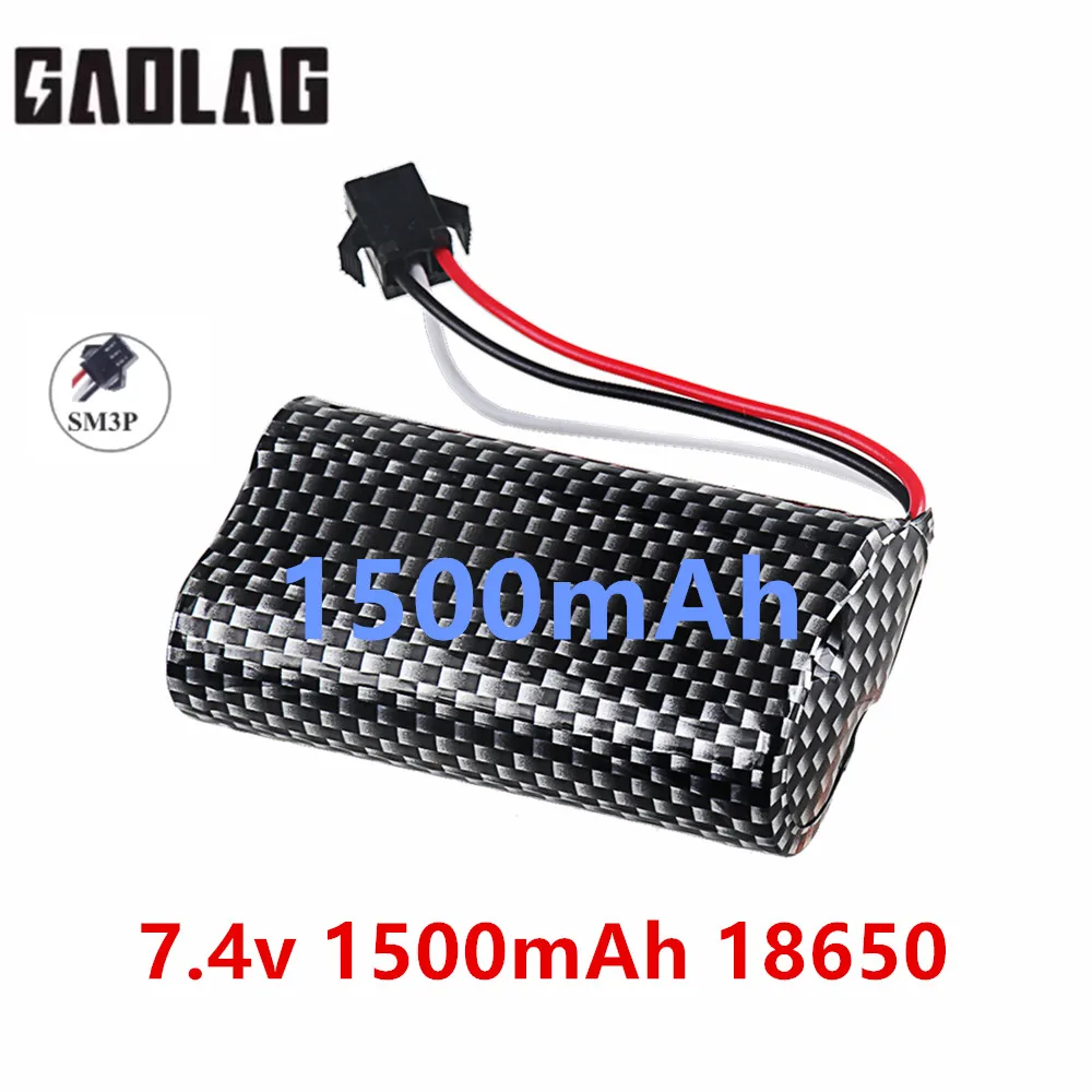 7,4V 1500mAh Akku MN128 MN78 LC79 MN82 Fernbedienungsauto-Akku für Gestensteuerung RC Stunt-Auto
