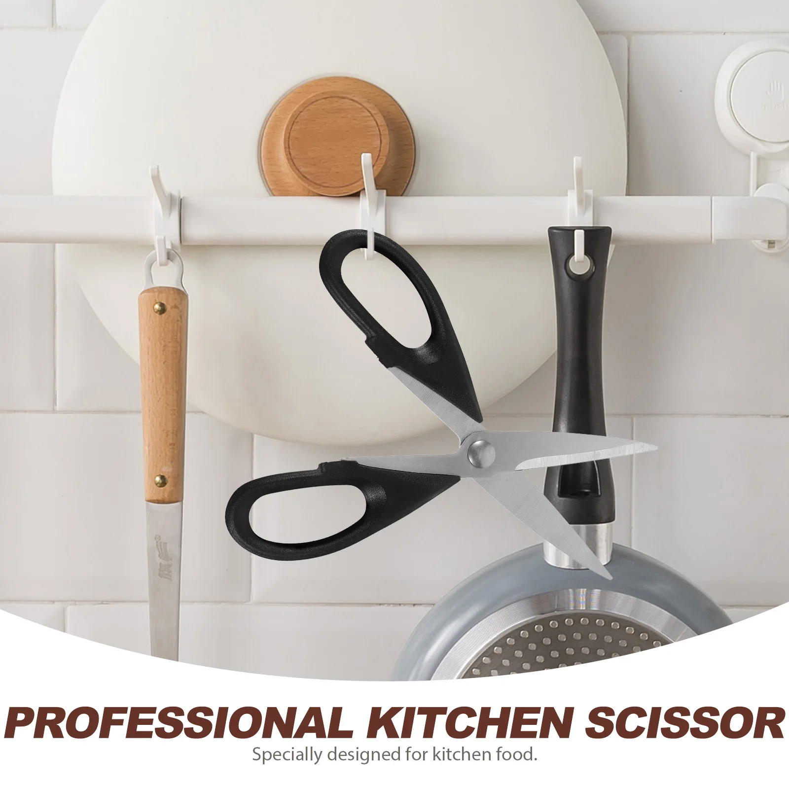 

Professional Stainless Steel Kitchen Shears Multi-Function Food Scissor for Meat Cutting Baby Food Prep Home Hotel Restaurant