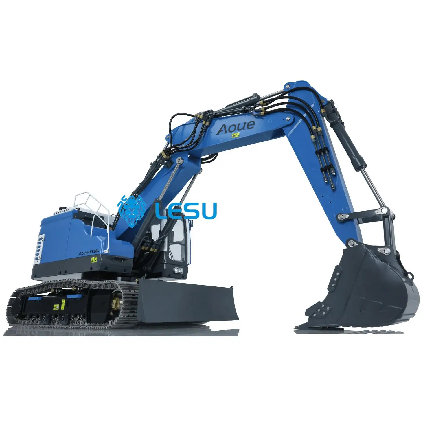 LESU 1/14 Metal Hydraulic RC Excavator Finished GPS Earth Digger Model Car Aoue ET26L RC Heavy Machine Toys THZH1326-SMT10