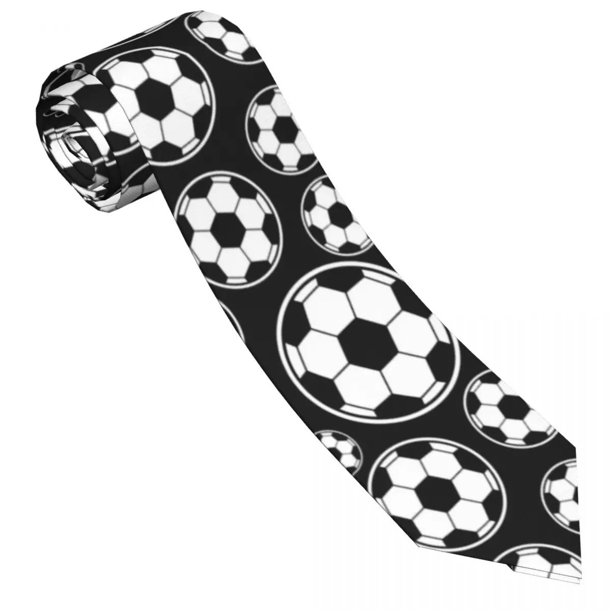 Casual Arrowhead Skinny Soccer Ball Pattern Necktie Slim Tie For Men Man Accessories Simplicity For Party Formal Tie