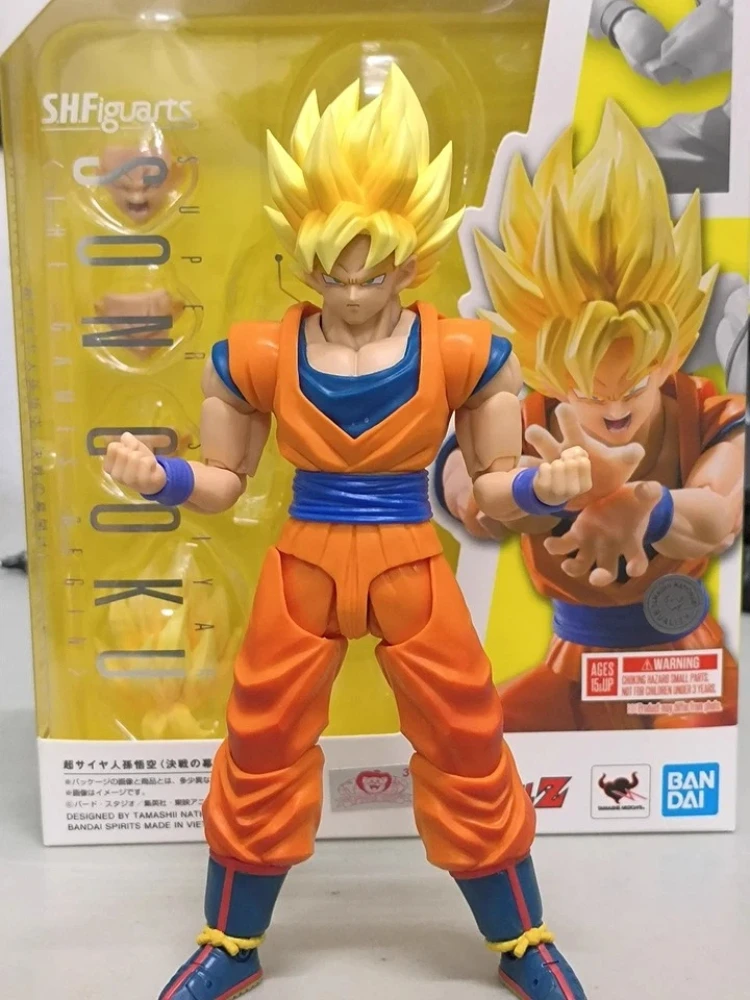 

Коллекционная аниме-фигурка Bandai Dragon Ball Z S.H.Figuarts Super Saiyan Son Goku 3D Battle Beginning, подвижная, для хобби и подарков