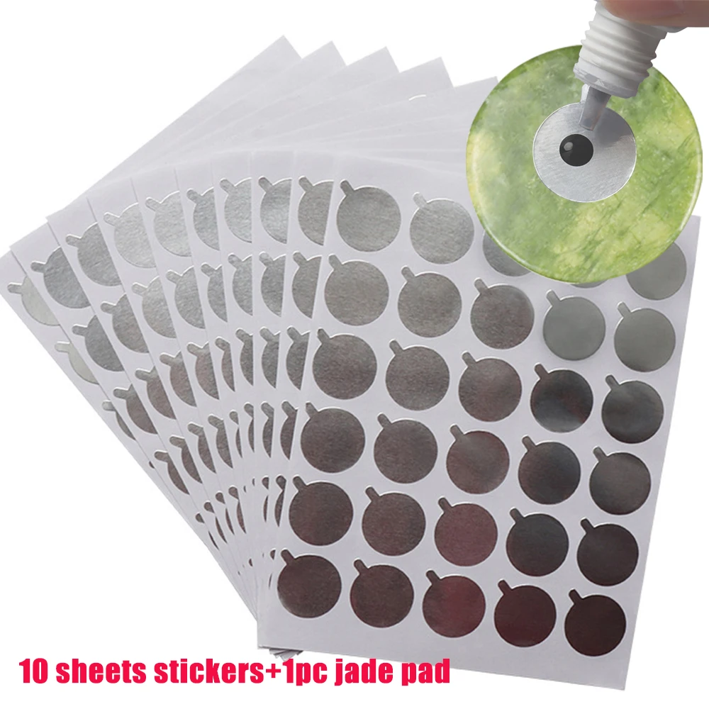 

300/900pcs Disposable Eyelash Glue Sticker Glue Holder Foil Pallet Paper Pads And Jade Stone Holder For Eyelash Extension Tool