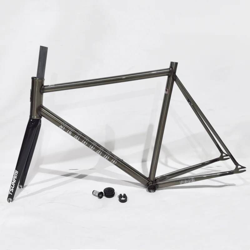 700C SEABOARD FG03 Track Bike Frame Carbon Fiber Fork 4130 CR-MO Fixie Racing Bicycle Framework Single Speed Fixed Gearing Frame