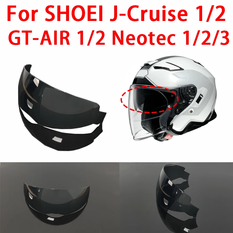 Helmet face shield for Shoei GT AIR 1/2 Neotec 1/2/3 J-Cruise 1/2 Visor UV protection Motorcycle helmet accessories