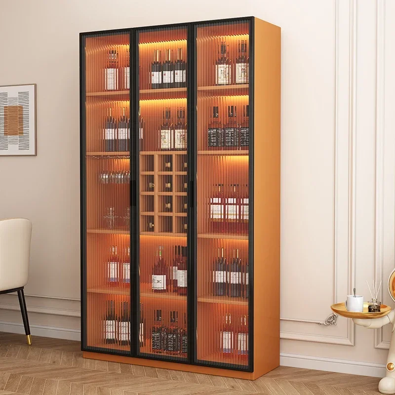 Mini Bar Cabinet Home Wood Corner Cabinets For Living Room Metal Storage Cabinet Decor Design Furniture For Wines And Liquors