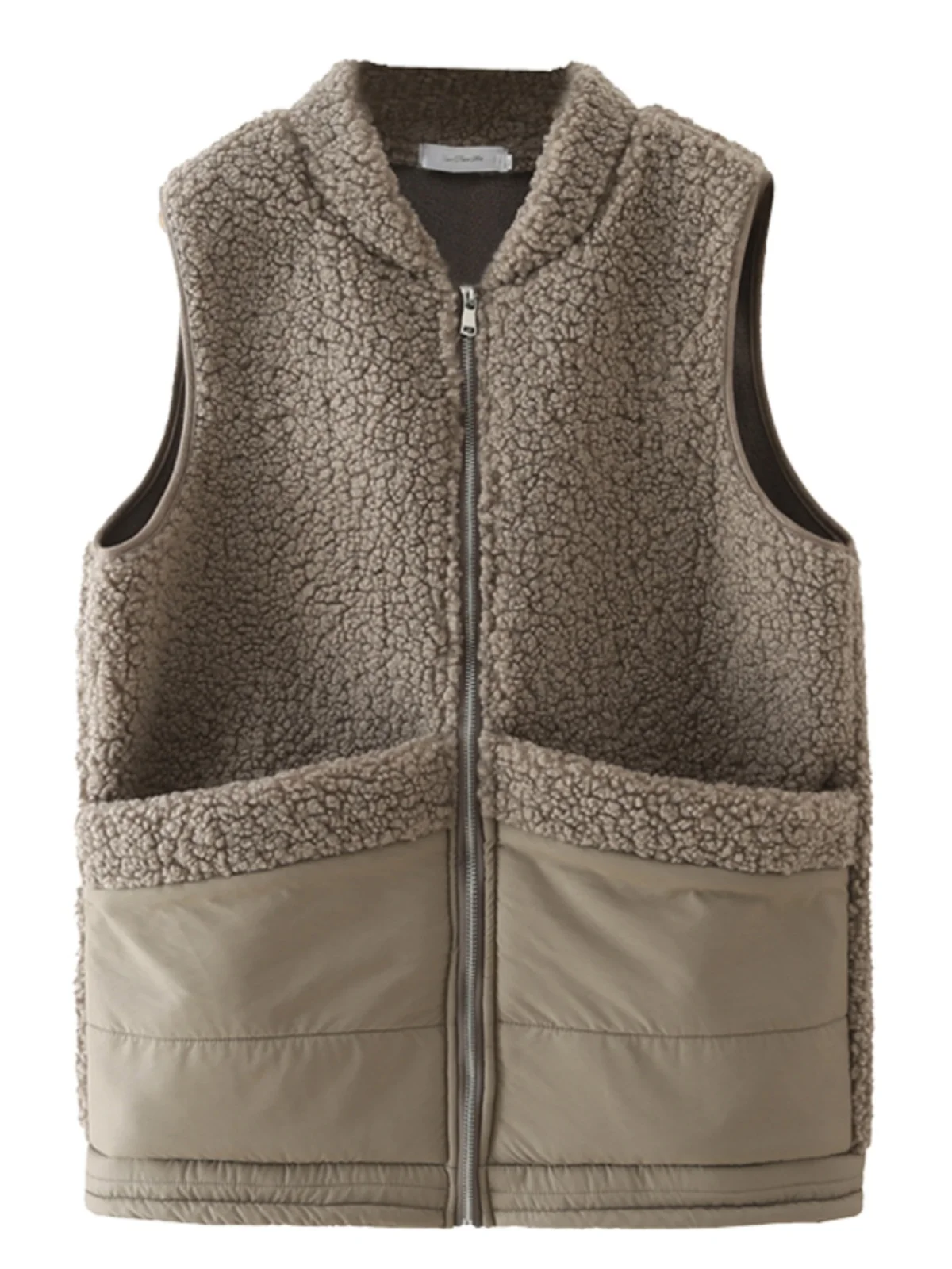 Lamb Velvet Vest Women\'s Autumn Winter New plus Size Medium Length Outerwear Mom\'s Jacket Particle Velvet Fashion Style