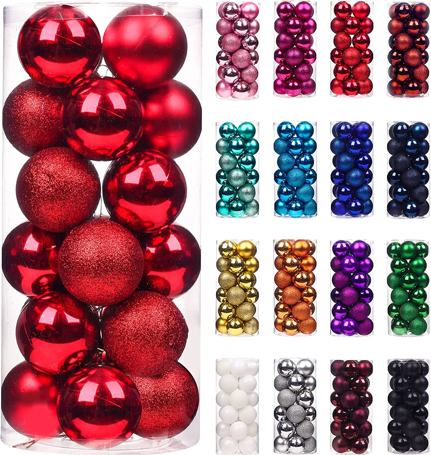 Navidad 24/36Pcs Christmas Ball Christmas Tree Ornament Hanging Pendant Home Party Decoration Christmas Decoration 2022 New Year