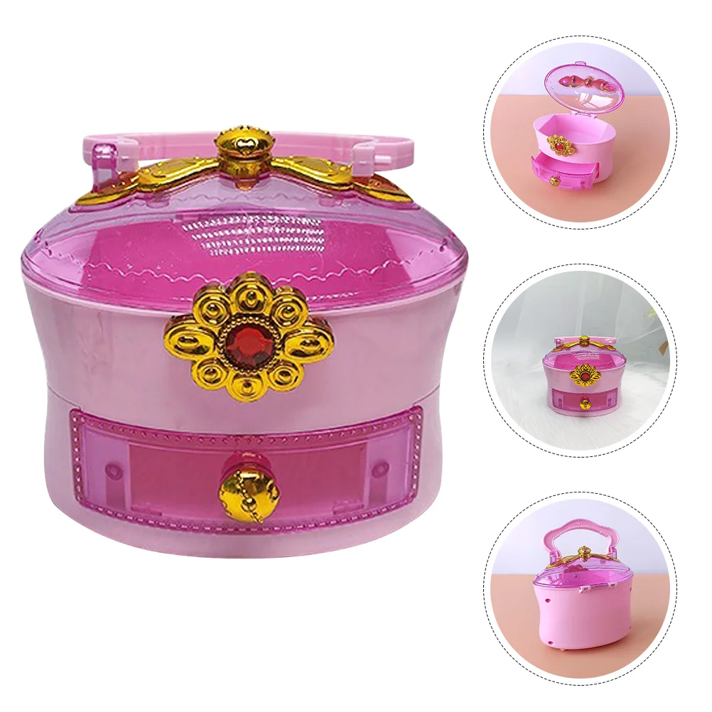 Children's Treasure Chest Storage Container Jewelry Plastic Case for Hair Accessory