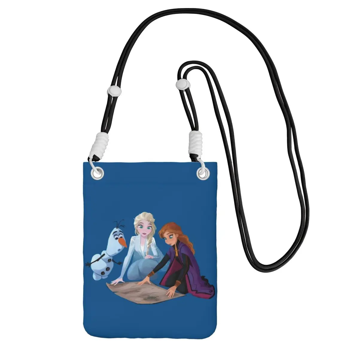 

Повседневная сумка для мобильного телефона «Холодное сердце» на заказ для мужчин и женщин, сумка через плечо со снеговиком для покупок, регулируемая длина