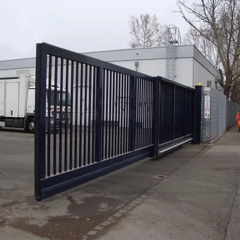 Modern Home Metal Fencing Trellis Gates Design Cut Garden Aluminum Electric Motor Automated Sliding Door Gate