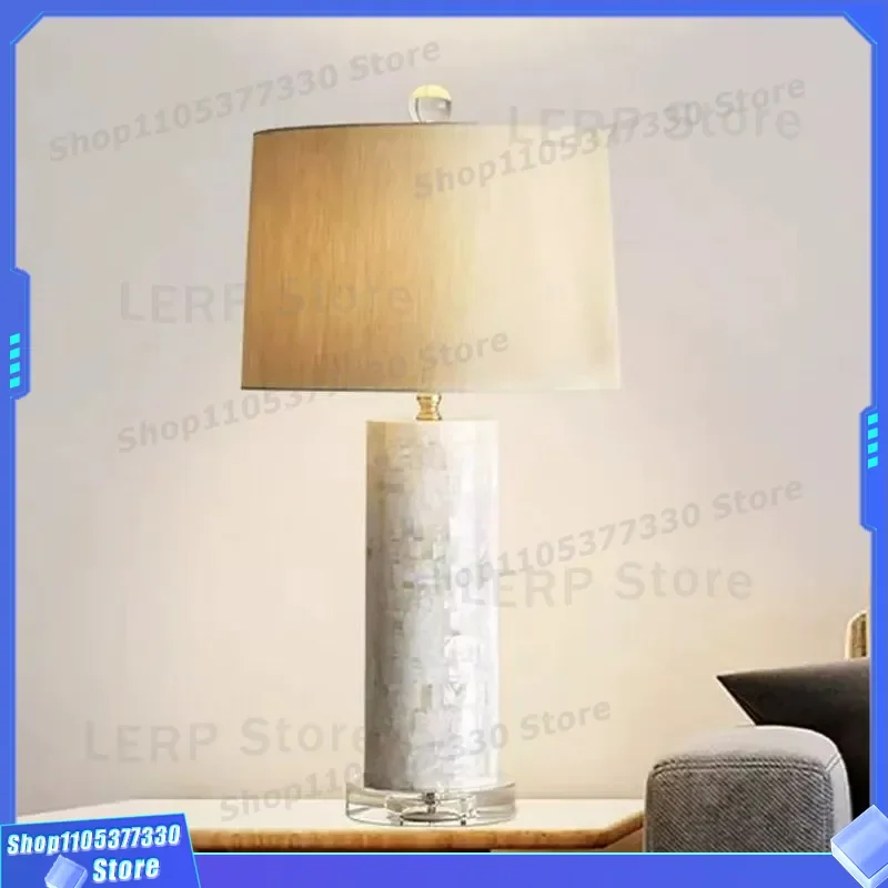 Nordic Simple American Shell Desk Lamp Modern Creative Bedside Light Warm Luxury Designer Table Lamp for Bedroom Decor Modern