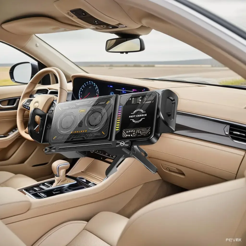 

Поворотная автомобильная подставка для беспроводного зарядного устройства мощностью 15 Вт для Samsung Z Fold и Z Flip Складной экран для мобильного телефона Кронштейн для быстрой зарядки