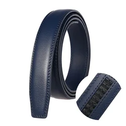 3.0cm Men's Belt without Buckle High Quality Cowskin Genuine Leather Belt no Buckle Automatic Leather Replacement Belt for Mens