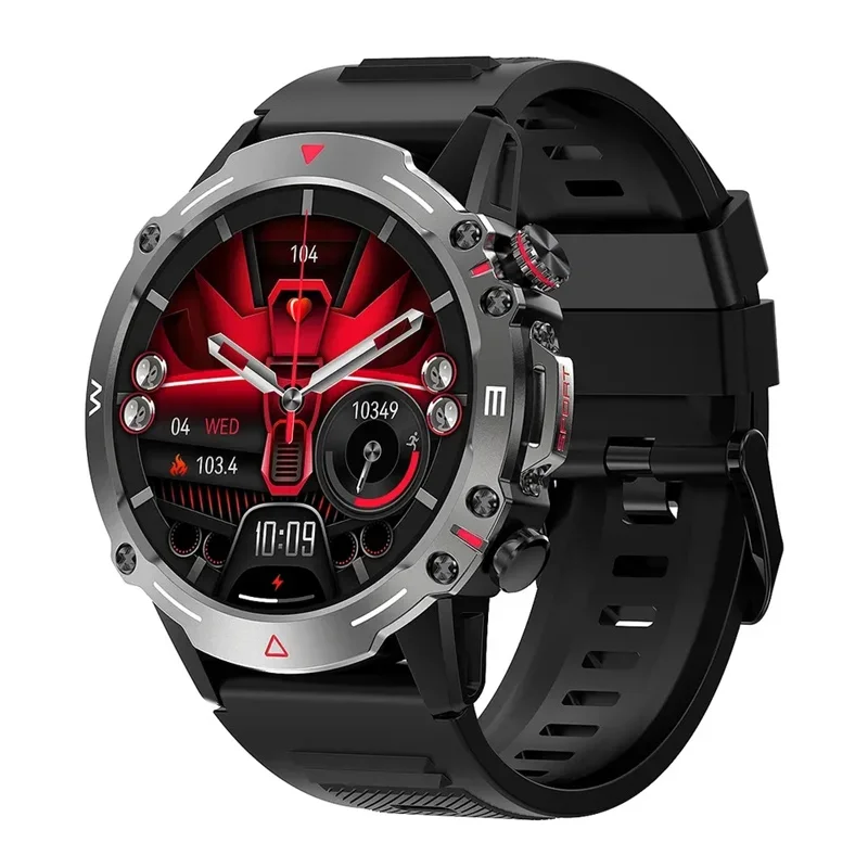 

2025 Smart Watch Rugged Men Outdoor Sport Smartwatch AMOLED Screen Bluetooth Call AI Voice 410mAh Fitness Tracker