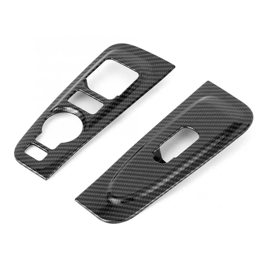 

2pcs Carbon Fiber Style Window Armrest Trim Cover Fits for Hyundai Grand Starex H1 2019 car accessories interir