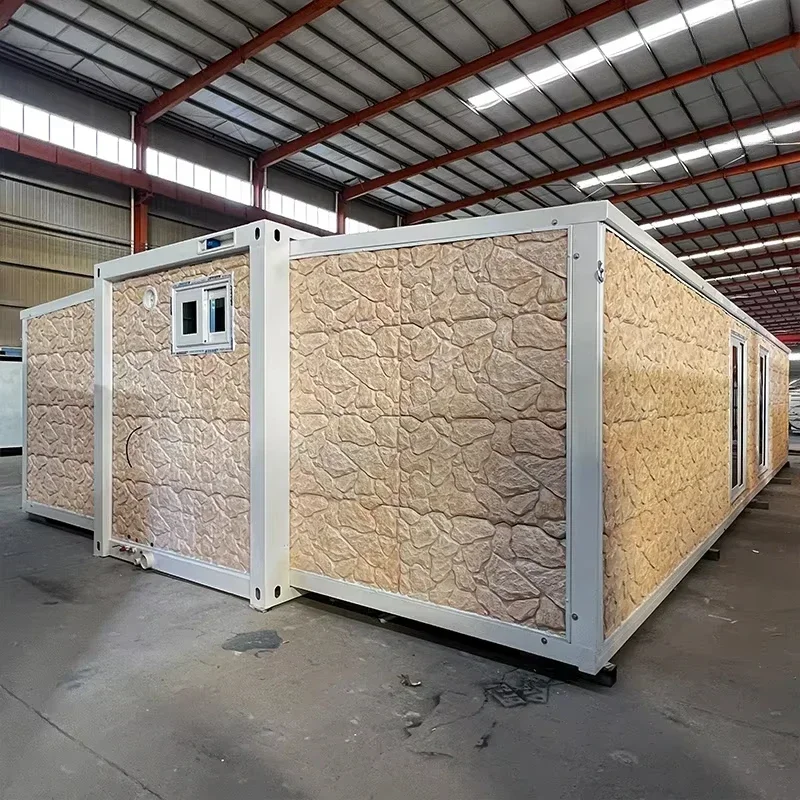 China 20FT/40FT Modern Luxury Expandable Folding Prefab Steel Villa Portable Mobile Tiny granny flat house Container Home House