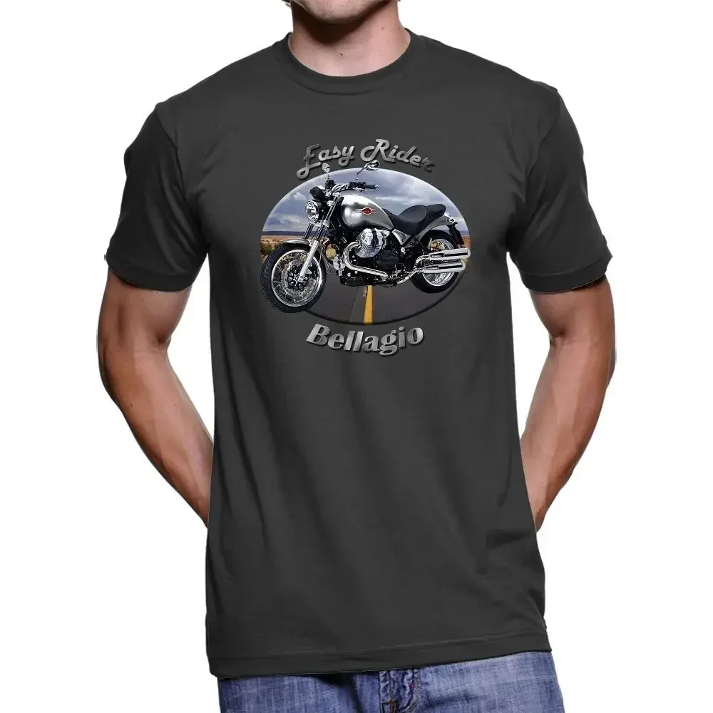Fashion Hot Sale Motorcycle Moto Bellagio Easy Rider Men'S Dark T-Shirt Tee Shirt Aldult Teen Unisex