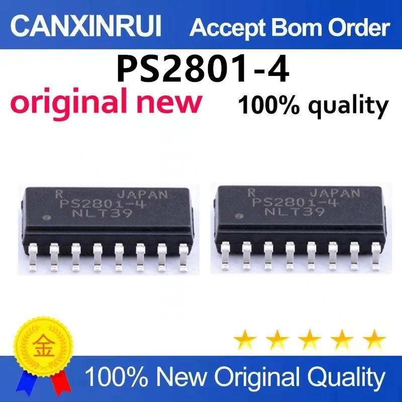 （5pcs-10pcs）Brand new original patch PS2801-4-F3-A SOP-16 transistor/optoelectronic output optoisolator