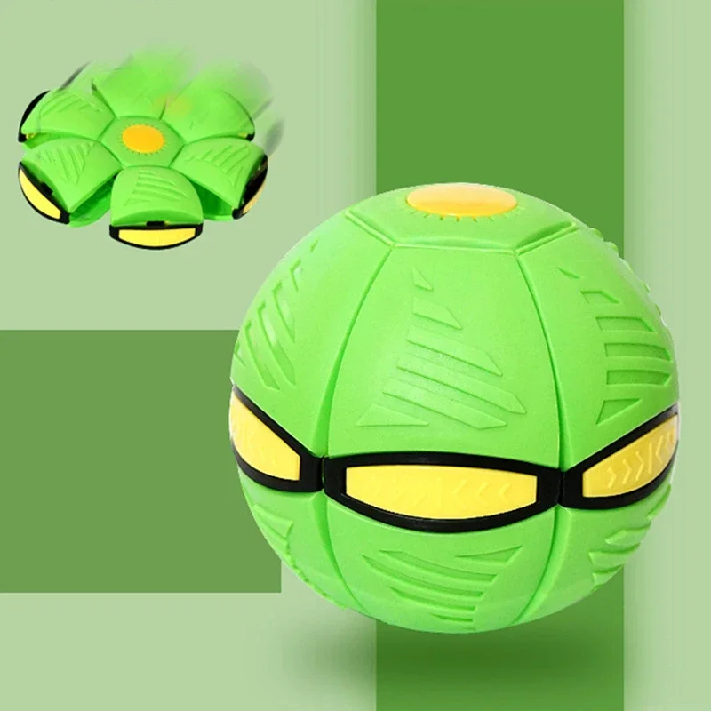 Bouncy Stomp Ball Magic Flying Saucer Ball Puzzle Pet Children's Toys Indoor Outdoor Decompression Transformation Sports Balls