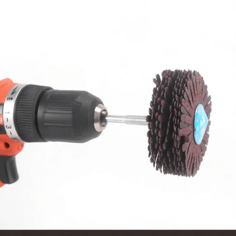 Abrasive Grinding Head For Metal Furniture Polishing Flap Wheel Sanding Accessory Wood Root Carving Surface Finishing