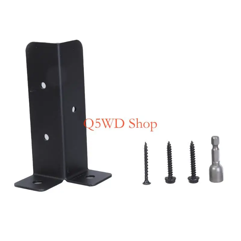 

Q5WD Portable Sturdy Adjustable Deck Post Base Brackets for Support in Garden Terraces and Balconies Deck Installations