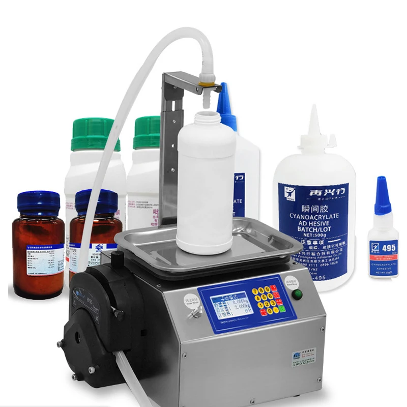 CSY-L15 ماكينة تعبئة الوزن الأوتوماتيكية زجاجة عطر سائلة فرعية عسل رذاذ معجون السمسم زيت صالح للأكل غراء لزج حجمي #3