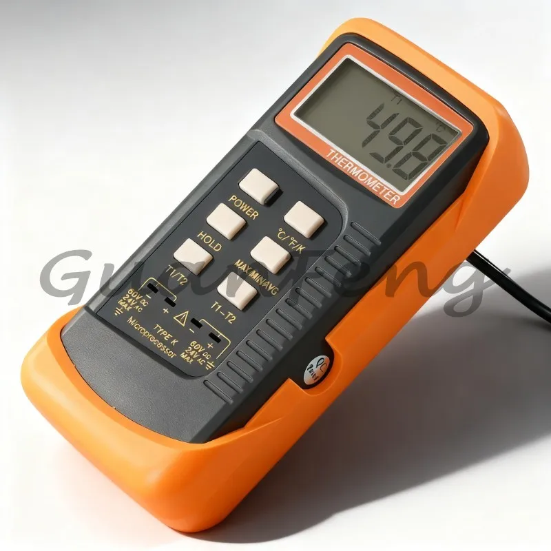 Digital Thermometer K Type Thermocouple Sensor Probe Detector, -50℃ to 1300℃ High Precision Temperature Meter