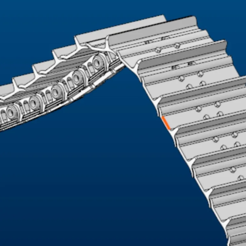 

JDM-98 Full Metal Tracks for 1/14 Radio Control Hydraulic Bulldozer RC Engineering Vehicles DIY Model Optional Upgraded Part