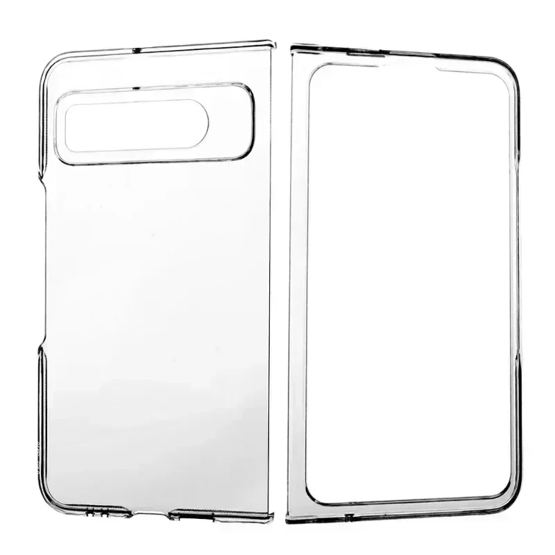 Transparent Phone Case for Google Pixel Fold PC Anti-scratch Portective Cover for Google Pixel Fold Clear Mobile Phone Fundas