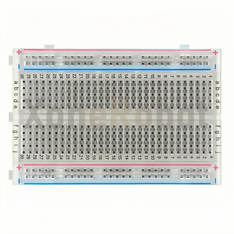 جديد MB102 اللوح 400/830 نقطة لحام PCB لوح خبز أبيض/شفاف اختبار تطوير DIY لاردوينو