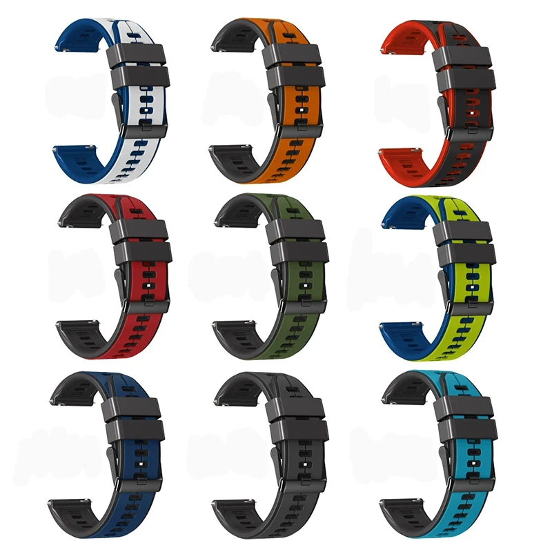 22mm Watch Strap Band For Garmin Forerunner 255M 965 265 745 Sport Silicone Bracelet Huawei GT Runner 46mm Smart Watch Wristband