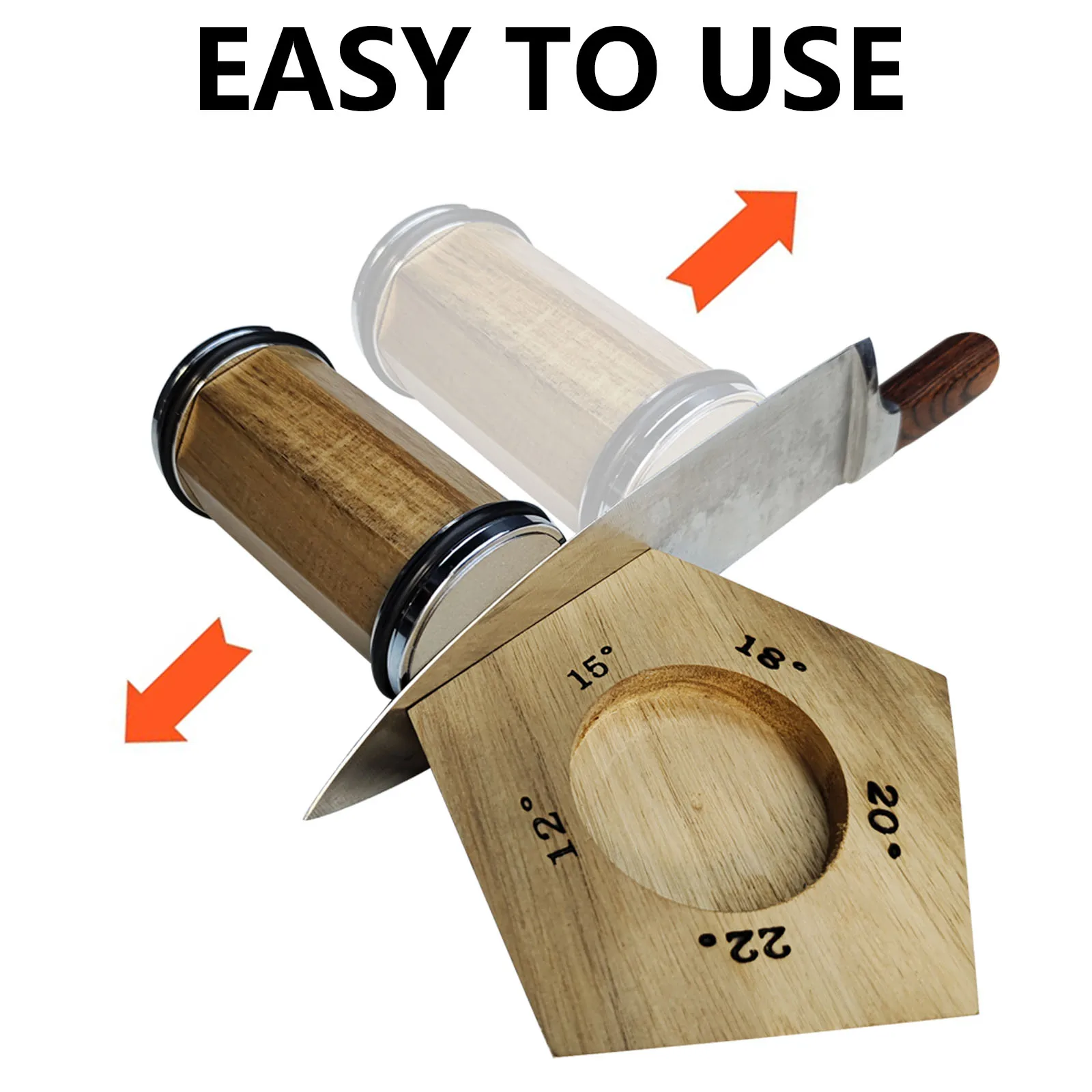 Magnetic Rolling Knife Sharpener 12 15 18 20 22 Degree Detachable Sharpening Stone Kitchen Blade Grinding Tool