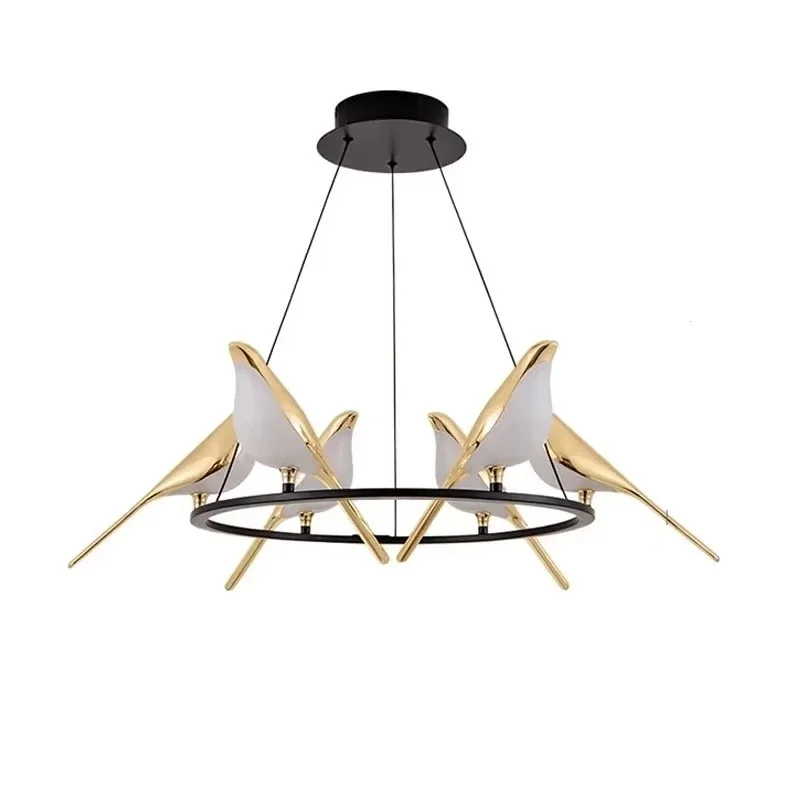 Bird Chandeliers Ring Pendant Light Suspension Hanging Lamp Luminaire for Living Room