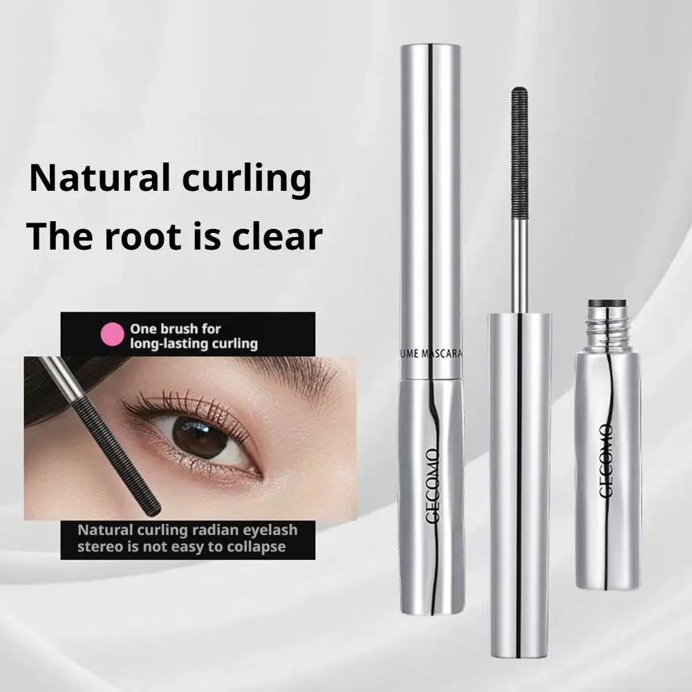 Gecomo rímel primer para cílios, formato de ondulação, natural, de longa duração, à prova d'água, à prova de suor, creme base, maquiagem feminina